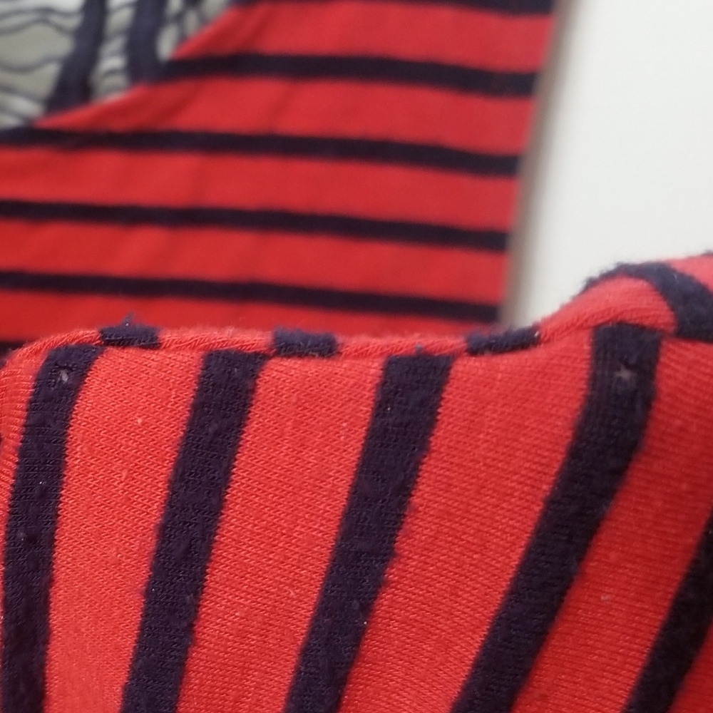 Lacy backed striped dress, tagless, please read - Picture 5 of 5